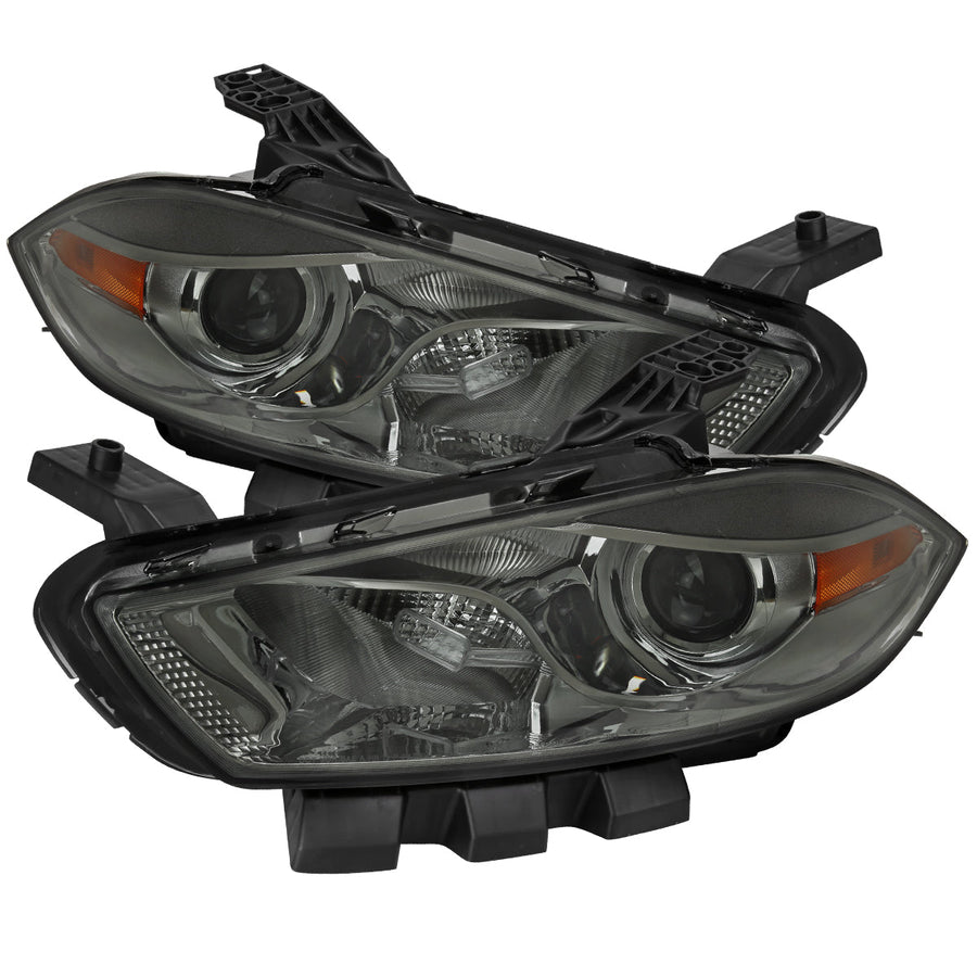 Spec-D 13-16 Dodge Dart Headlights OEM Style High/Low Beam Smoked