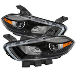 Spec-D 13-16 Dodge Dart Headlights OEM Style High/Low Beam Black