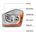 Spec-D 04-06 Dodge Durango Headlights OEM Style Black Amber