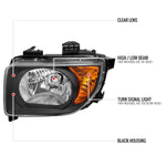 Spec-D 03-08 Honda Element Headlights OEM Style Black/Clear