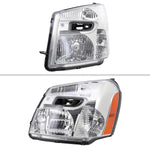 Spec-D 05-09 Chevy Equinox Headlights OEM Style Amber Reflector Chrome