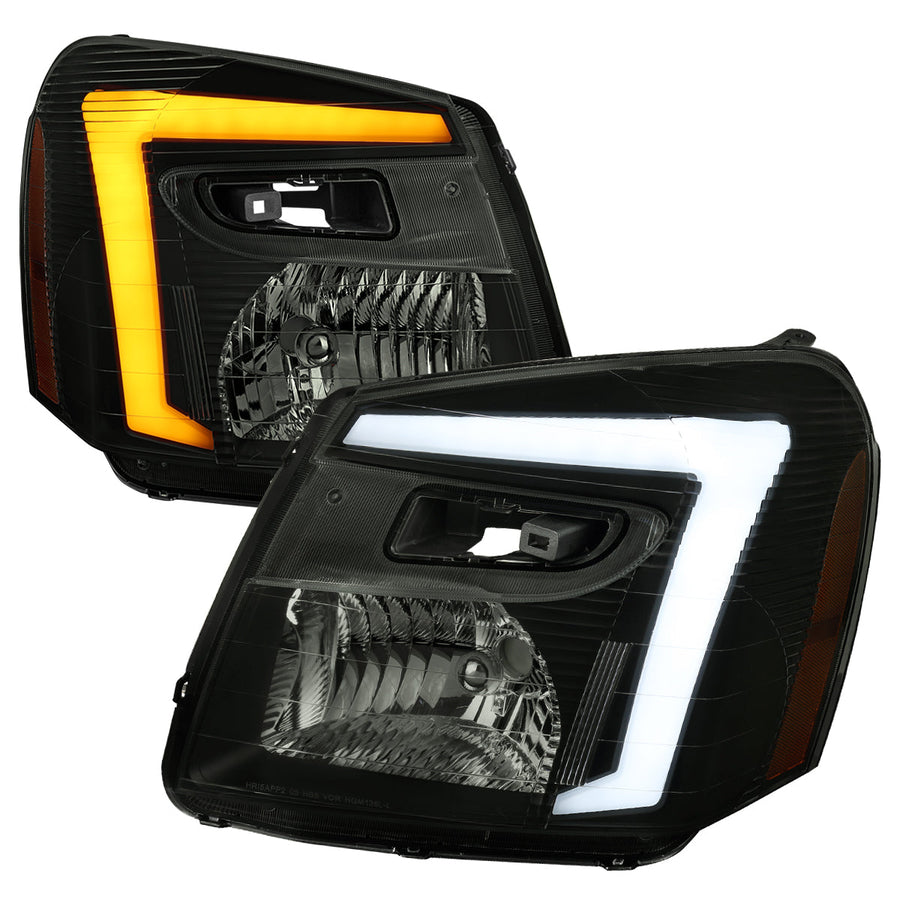 Spec-D 05-09 Equinox Headlights OEM Style Sequential Black/Smoked