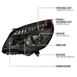 Spec-D 10-15 Chevy Equinox Headlights OEM Style Chrome/Smoked Lens