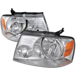 Spec-D 04-08 Ford F-150 Mark LT Headlights Dual Halo Projector Chrome