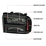 Spec-D 05-07 Ford F-250 F-350 Headlights Projector Smoked G3