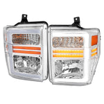 Spec-D 08-10 F250/F350/F450/F550 Super Duty SEQ OE Style Headlights