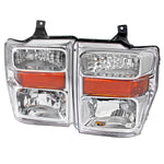 Spec-D 08-10 F-250/F-350/F-450 Super Duty Headlights OEM Style Chrome