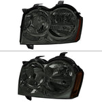 Spec-D 05-07 Jeep Grand Cherokee OE Style Chrome/ Smoked Headlights