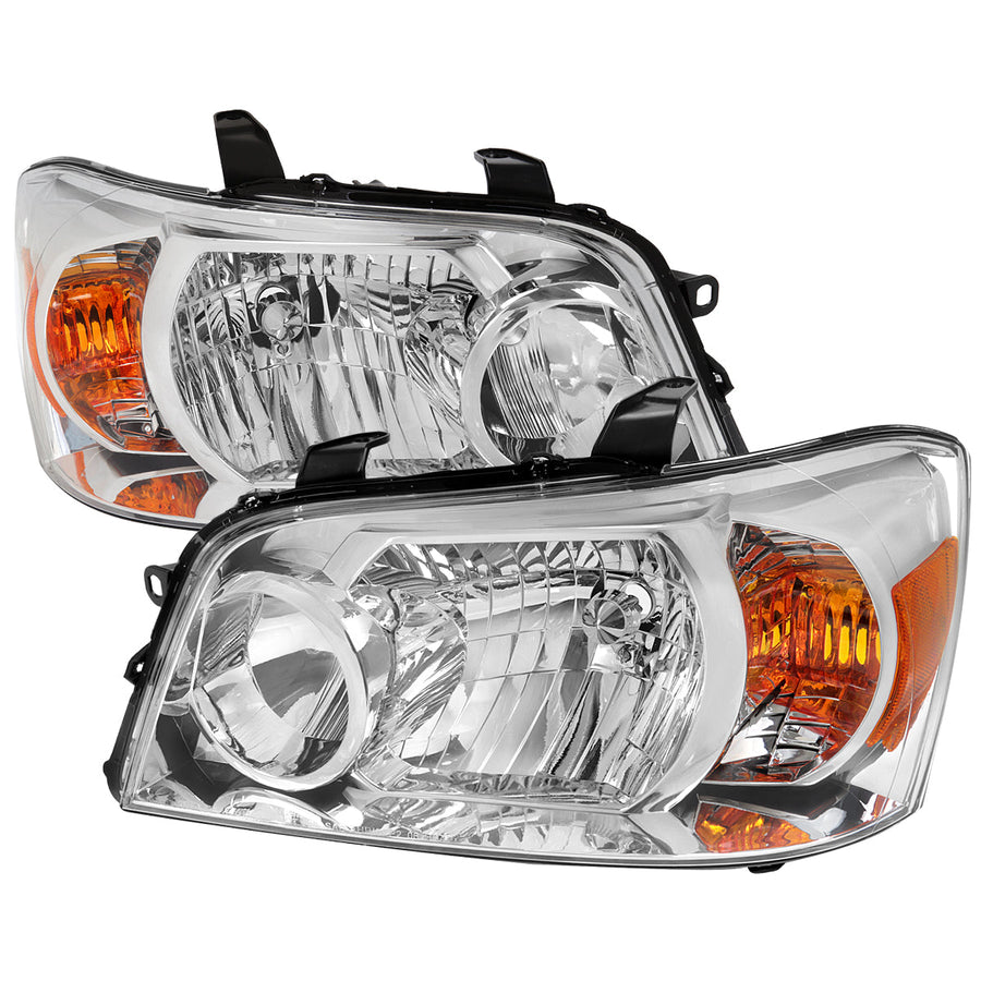 Spec-D 04-07 Toyota Highlander Headlights OEM Style Clear