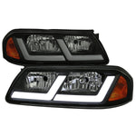 Spec-D 00-05 Chevy Impala Headlights LED Bar OEM Style Black/Smoked