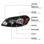 Spec-D 06-15 Chevy Impala Headlights Projector V2 Black