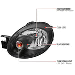 Spec-D 03-05 Dodge Neon Headlights OEM Style Matte Black/Clear