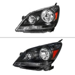 Spec-D 05-07 Honda Odyssey Headlights OEM Style 9006 Bulbs Black