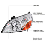 Spec-D 03-05 Honda Pilot Headlights OEM Style Chrome