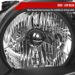 Spec-D 03-05 Honda Pilot Headlights OEM Style Matte Black/Clear