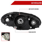 Spec-D 01-05 Chrysler PT Cruiser OE Style Chrome/ Smoked Headlights
