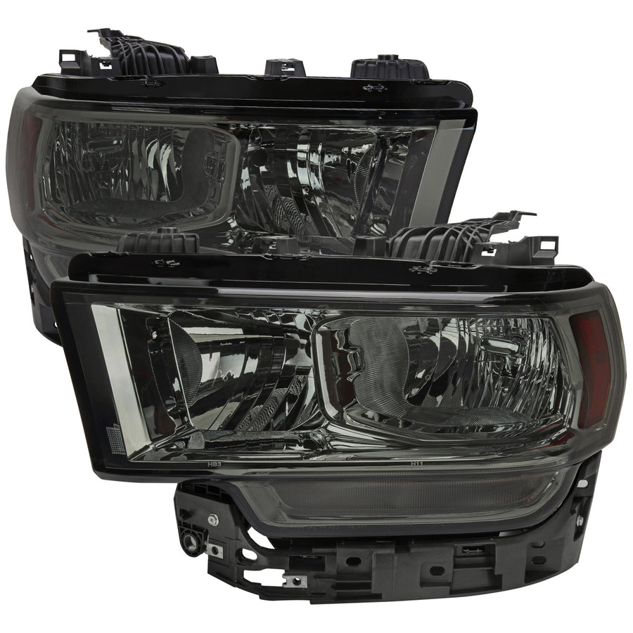Spec-D 19-24 Ram 2500-5500 Headlights Factory Style Chrome/Smoked