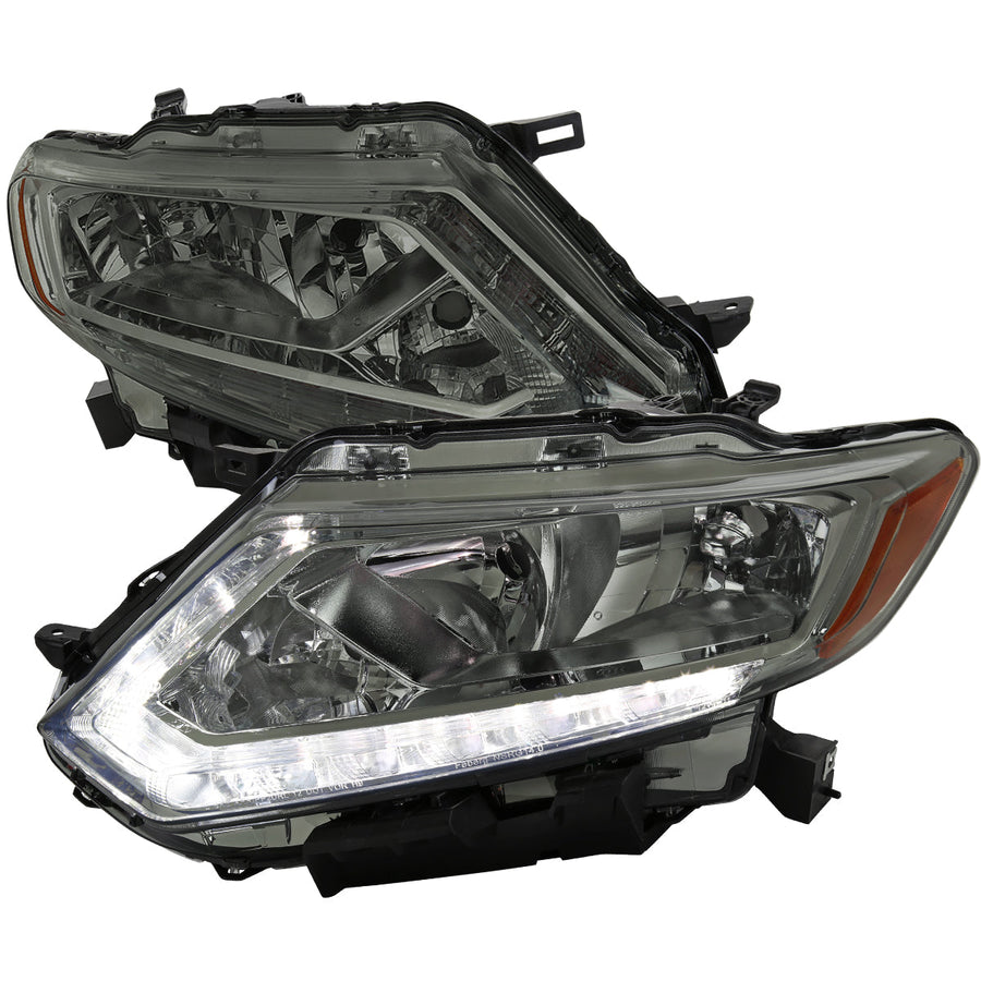 Spec-D 14-16 Nissan Rogue Headlights OEM Style Chrome/Smoked