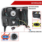 Spec-D 07-13 GMC Sierra 1500/07-14 1500HD 2500HD 3500HD Bar Headlights