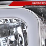 Spec-D 07-13 Silverado 1500 2500HD 3500HD Light Bar Headlights Chrome