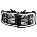 Spec-D 07-13 Tundra/08-17 Sequoia Headlights with LED Signals Black