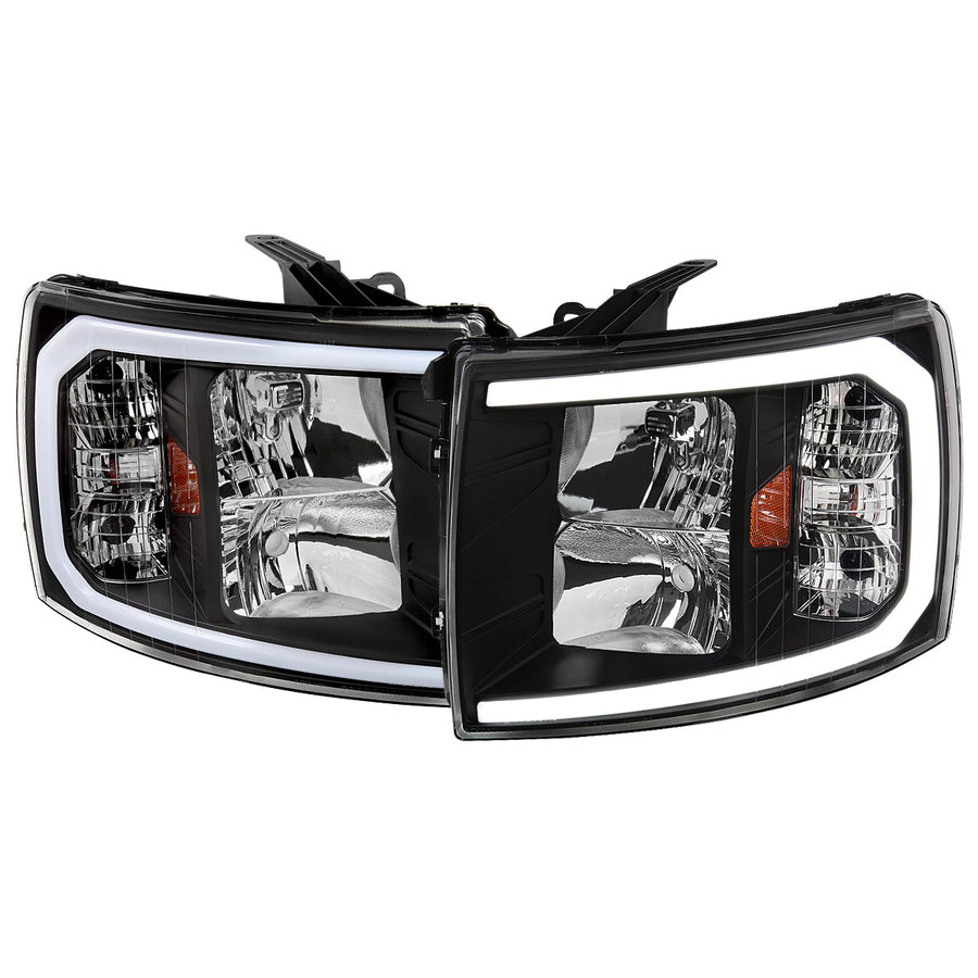 Spec-D 07-13 Tundra/08-17 Sequoia Headlights with LED Signals Black