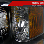 Spec-D 07-13 Silverado 1500/ 07-14 2500HD 3500HD Bar Headlights Black