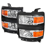 Spec-D 14-15 Chevy Silverado 1500 OEM Style V2 Headlights Chrome