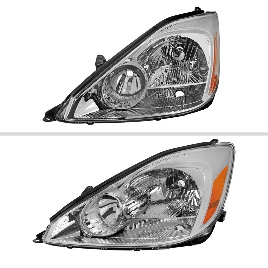 Spec-D 04-05 Toyota Sienna Driver Headlight OEM Chrome Replacement