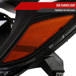 Spec-D 04-05 Toyota Sienna Headlights OEM Style Black Amber