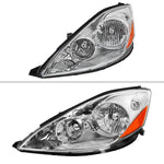 Spec-D 06-10 Sienna Headlights OEM Style Amber Reflector Chrome