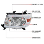 Spec-D 05-11 Tacoma LED Bar Headlights OEM Style Chrome