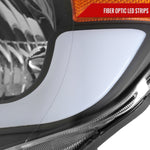 Spec-D 05-11 Tacoma Headlights LED Bar OEM Style Black