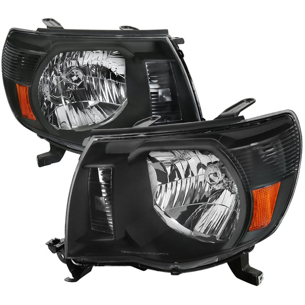 Spec-D 05-11 Toyota Tacoma OEM OEM Style Headlights Black