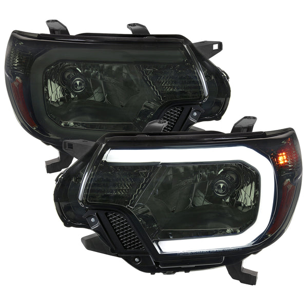 Spec-D 12-15 Tacoma Bar OE Style with Chrome/Smoked Headlights