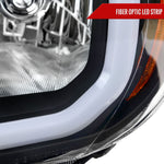 Spec-D 12-15 Tacoma Bar OE Style with Amber Reflector Headlights Black