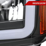 Spec-D 04-15 Nissan Titan/04-07 Armada Headlights LED Bar Black