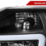 Spec-D 04-15 Nissan Titan/04-07 Armada Headlights LED Bar Black