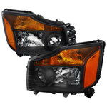 Spec-D 04-15 Nissan Titan/ 04-07 Armada Headlights OEM Style Black