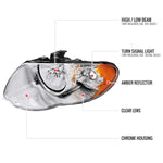 Spec-D 05-07 Chrysler Town & Country Headlights OEM Style Chrome/Clear