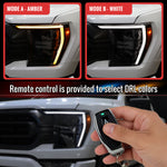 Spec-D 21-23 F-150 SEQ LED Projector Headlights Halogen Chrome/Smoked
