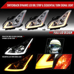 Spec-D 08-13 G37/14-15 Q60 2DR Headlights Sequential LED Clear
