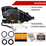 Spec-D 14-16 Lexus IS250 IS350 Projector Headlights Jet Black/Clear