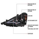 Spec-D 14-16 Lexus IS250 IS350 Projector Headlights Jet Black/Clear