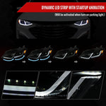 Spec-D 19-24 Chevy Malibu Full Sequential LED Headlights Black/Smoked