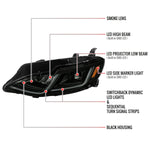 Spec-D 19-24 Chevy Malibu Full Sequential LED Headlights Black/Smoked