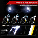 Spec-D 10-16 Cadillac SRX Projector Headlights Full SEQ LED DRL Black