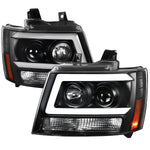 Spec-D 07-13 Avalanche 07-14 Tahoe Suburban Projector Headlights Black
