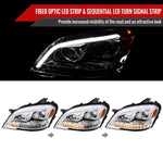 Spec-D 09-11 Benz W164 ML-Class Sequetial LED Headlights Chrome