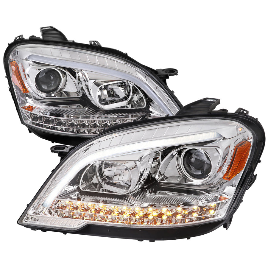 Spec-D 09-11 Benz W164 ML-Class Sequetial LED Headlights Chrome